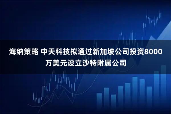 海纳策略 中天科技拟通过新加坡公司投资8000万美元设立沙特附属公司