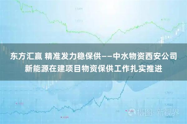 东方汇赢 精准发力稳保供——中水物资西安公司新能源在建项目物资保供工作扎实推进